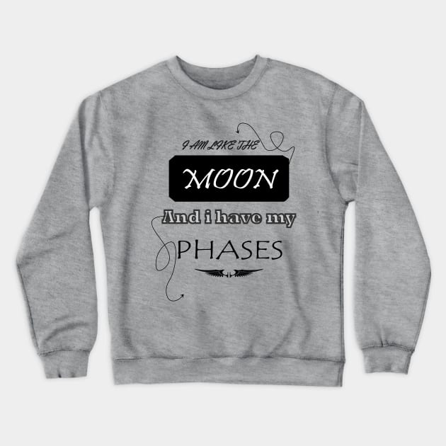 moon phases Crewneck Sweatshirt by MARWANTONY